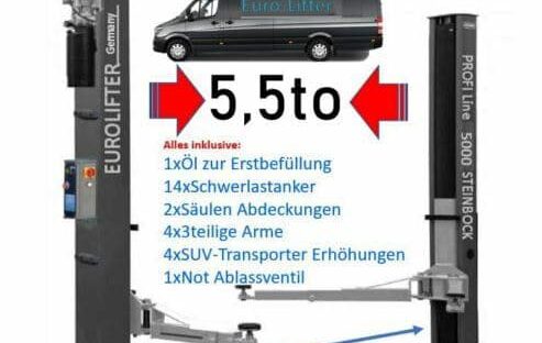 EuroLifter Hebebühne Mega-Line 5500 kg