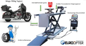Motorrad Hebebühne Hydraulisch Profi-Line