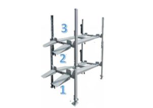 Triplex 3er Parker Technische Zeichnung