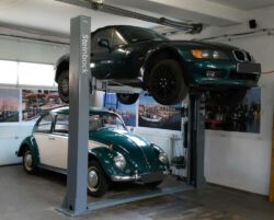 2 Säulen Hebebühne für Garagen - extra schmal