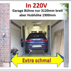 2-post lift for garages - extra narrow