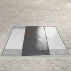 Abdeckplatte für versenkten Einbau der 1,2m Scherenbühne