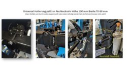 Rechteckrohr-Hilfsarmhalter