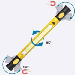 2x Praktische Akku LED Hebebühnen Lampen mit Magneten