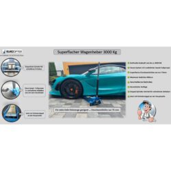 Superflacher Wagenheber 3000 KG